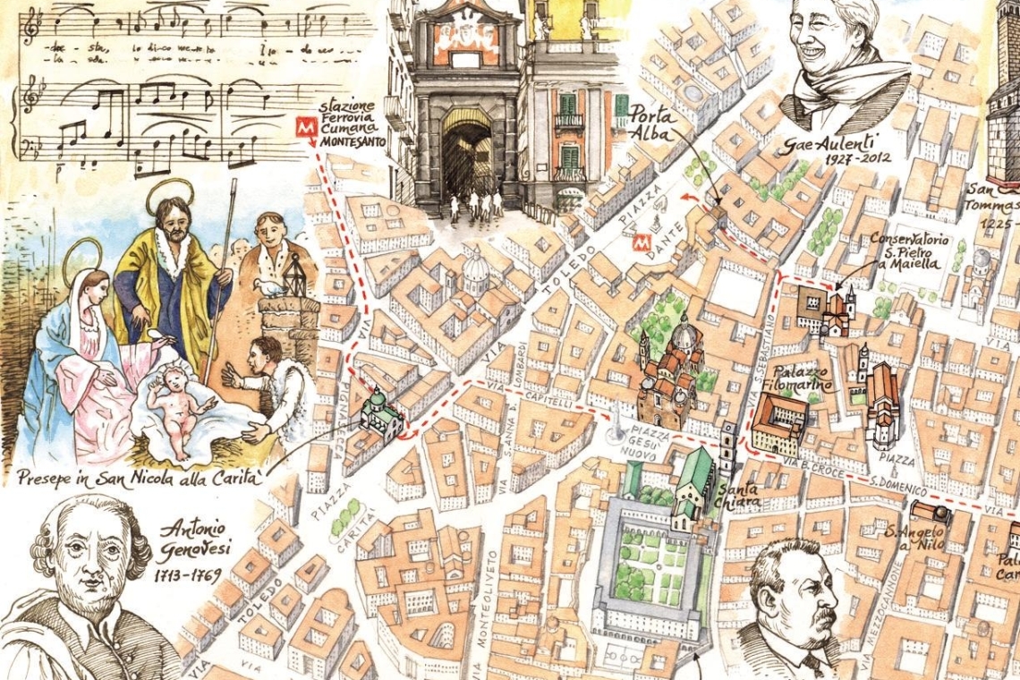 Сердце Неаполя от Викко до Караваджио.