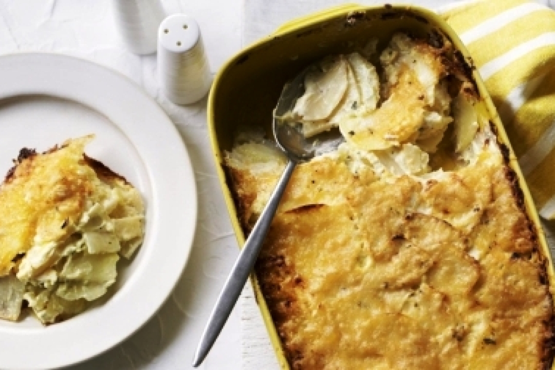 Классический гратен Дофине с сельдереем