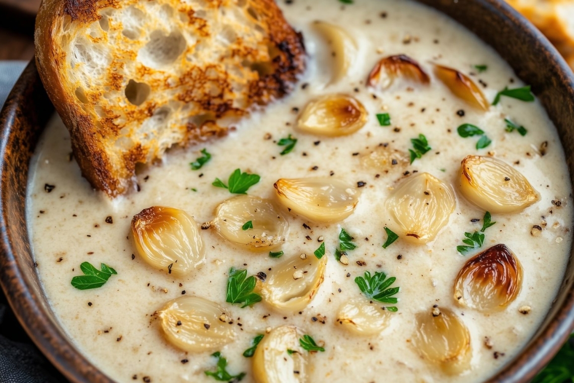 Суп Турин с чесноком