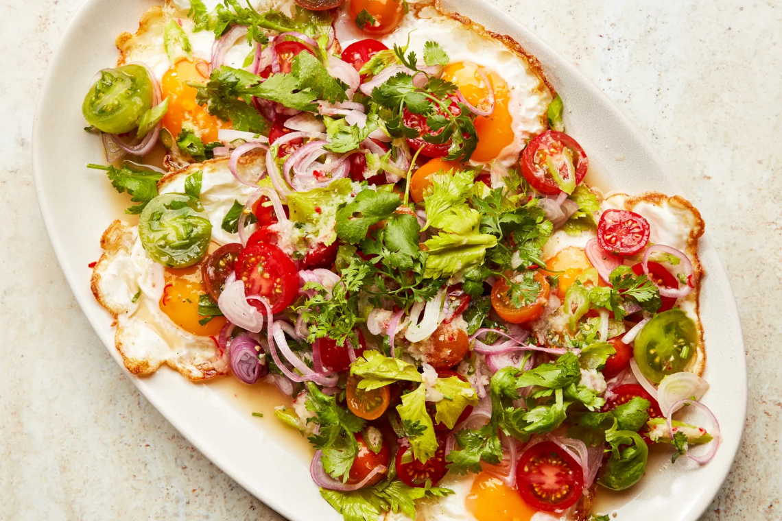 Юм Кхай Дао (салат из жареных яиц)