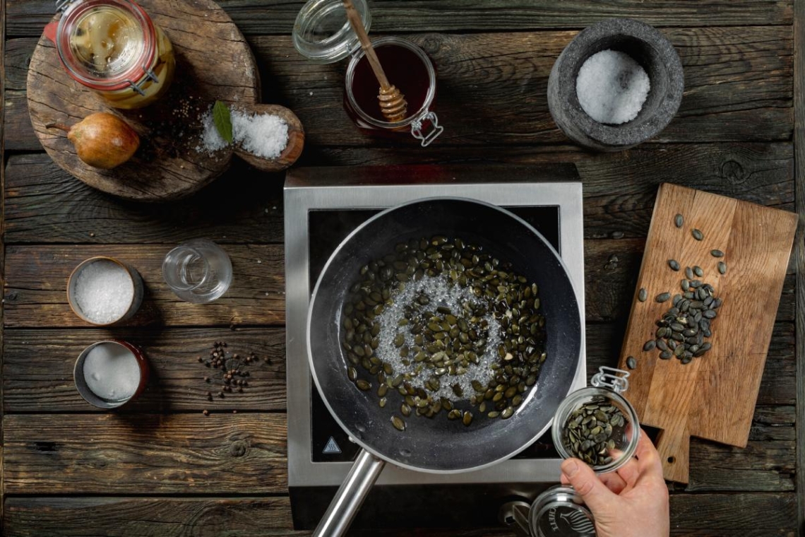 Карамелизированные тыквенные семечки