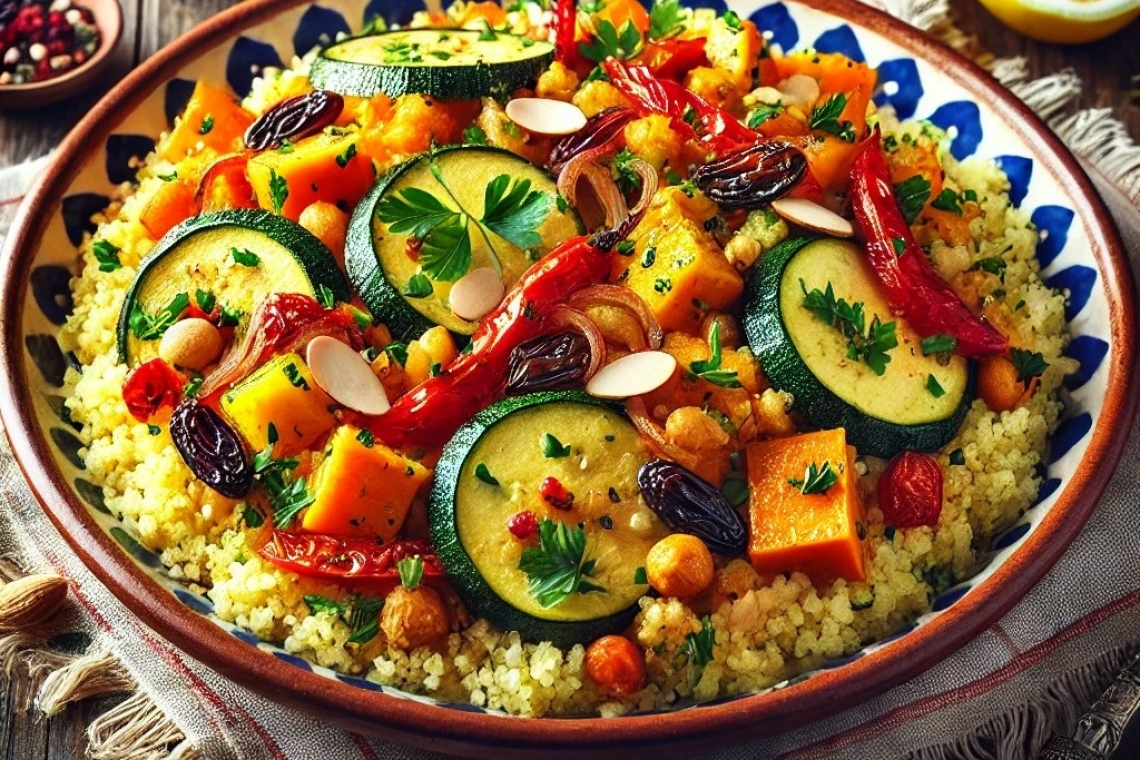 Кускус с запеченными овощами