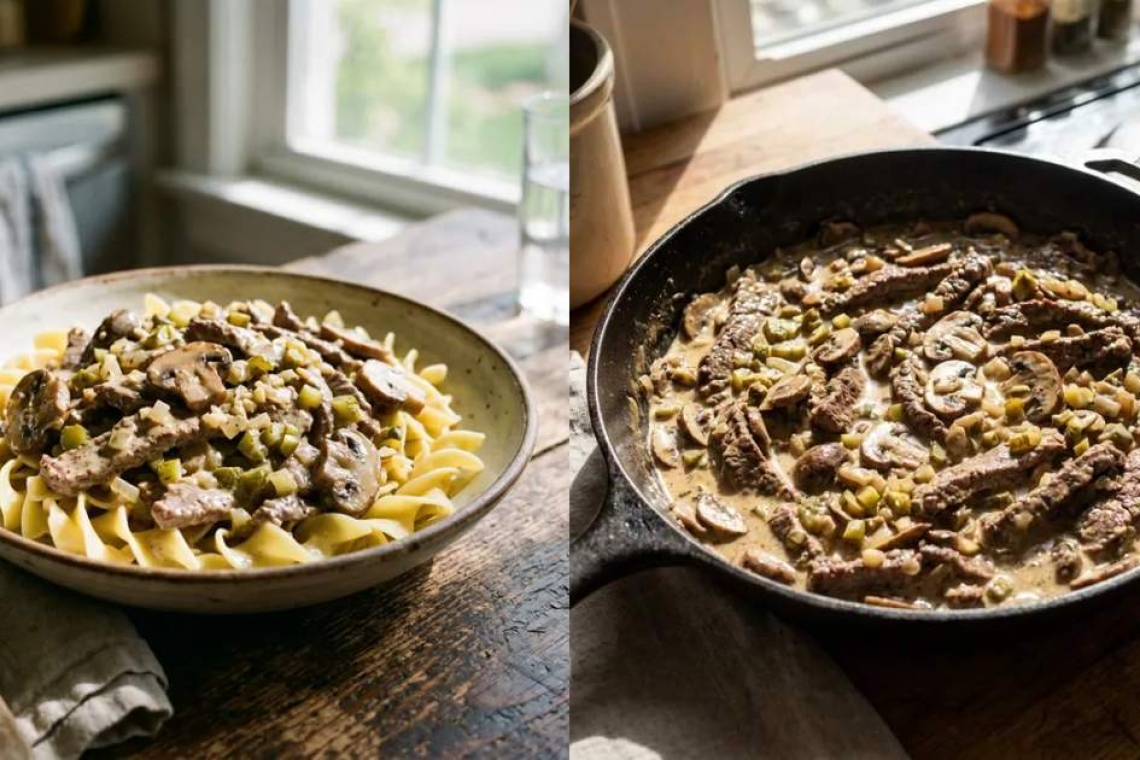 Печёнка с корнишонами